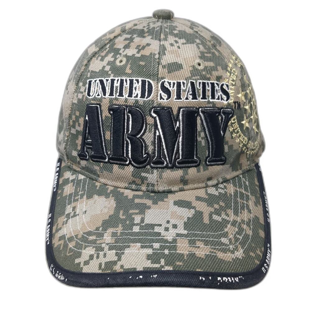 U.S. Army Baseball Cap Green Digital Camo Embroidered One Size Hat Licensed